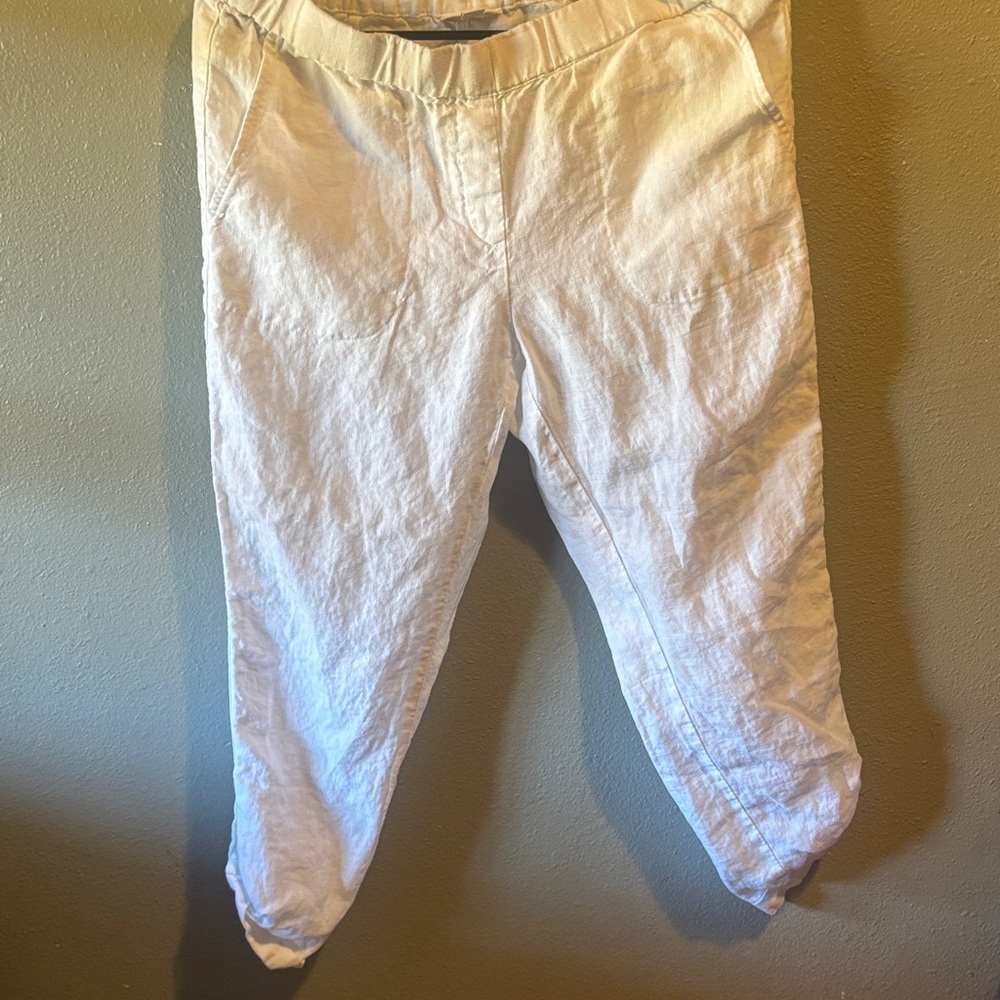 J. Jill Off-White Cropped Pants
